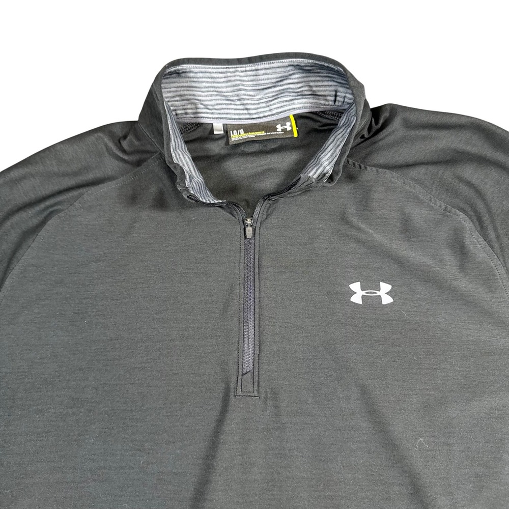 Under Armour Golf 1/4 Zip Pullover Men's Large‎ Black Loose HeatGear Pullover